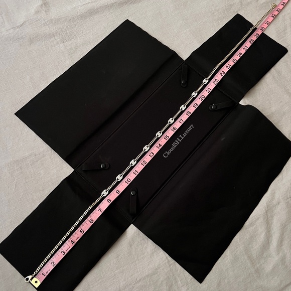 Auth Chanel 21A Crystal CC Logo Chain Belt w/ Gold Hardware - Picture 7 of 11